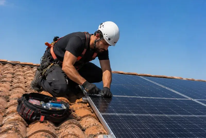 Maintenance et monitoring de panneaux solaires à la Foye-Monjault